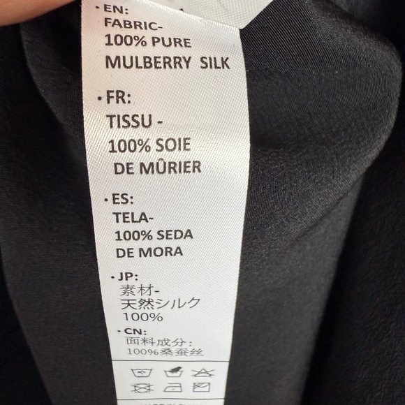 Lillysilk Black Elastic Waist Silk Jogger - Picture 11 of 11